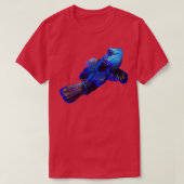 青い魚10 Tシャツ (デザイン正面)