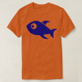 青い魚16 Tシャツ (デザイン正面)
