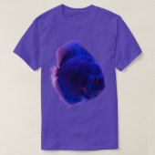 青い魚8 Tシャツ (デザイン正面)