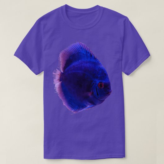 青い魚8 Tシャツ (デザイン正面)