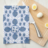 青い魚 キッチンタオル (四つ折り)