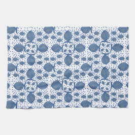 青い魚 キッチンタオル