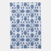 青い魚 キッチンタオル (縦)