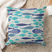青い魚 クッション (ブランケット)