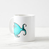 青い魚 コーヒーマグカップ (正面左)