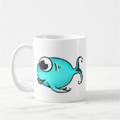 青い魚 コーヒーマグカップ (左)