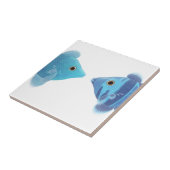 青い魚 タイル (側面)