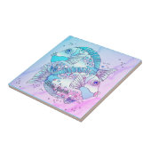 青い魚 タイル (側面)