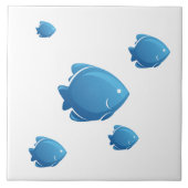 青い魚 タイル (正面)