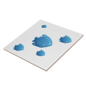 青い魚 タイル (側面)