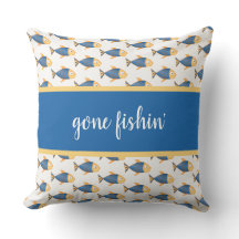 青い魚、ビーチハウスのためにかわいい行ったfishin',