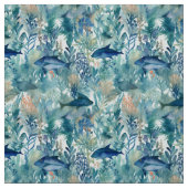 青い魚 ファブリック (見本)