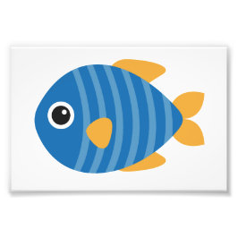 青い魚 フォトプリント