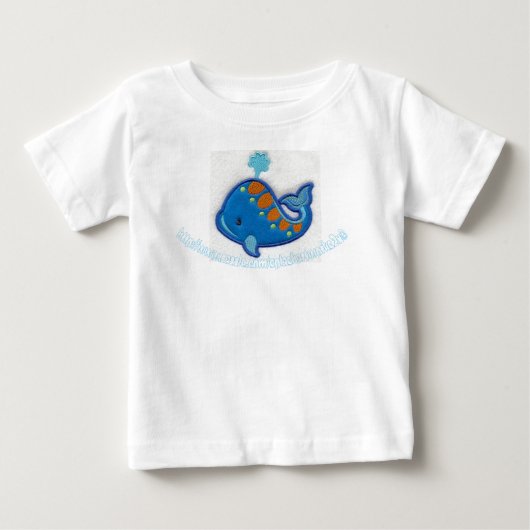 青い魚 ベビーTシャツ (正面)