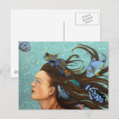 青い魚 ポストカード (正面/裏面)