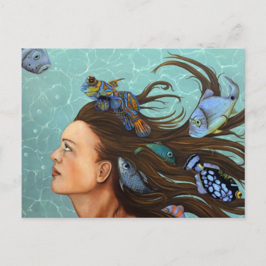 青い魚 ポストカード (正面)