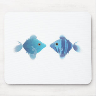 青い魚 マウスパッド