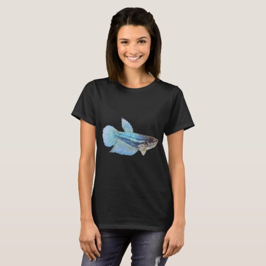 青い魚 Tシャツ (正面フル)