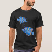 青い魚 Tシャツ (正面)