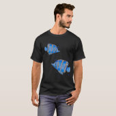 青い魚 Tシャツ (正面フル)