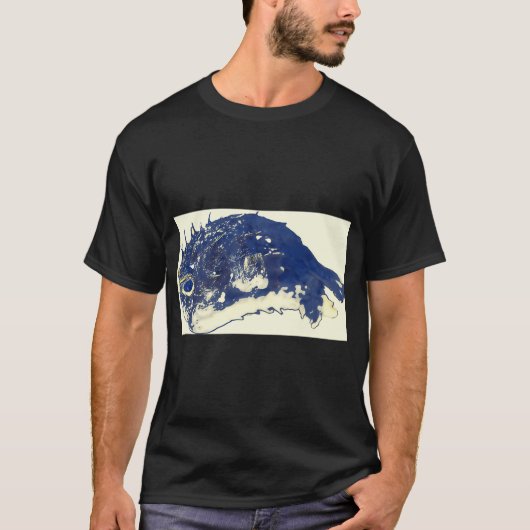 青い魚 Tシャツ (正面)