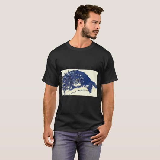 青い魚 Tシャツ (正面フル)