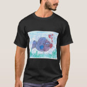青い魚 Tシャツ (正面)