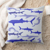 青い鮫 クッション (ブランケット)