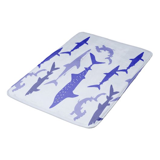 青い鮫 バスマット (アングル)
