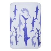 青い鮫 バスマット (正面縦)