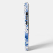 青い鯉の蓮の花のスマホケース Case-Mate iPhoneケース (裏面 / 左)
