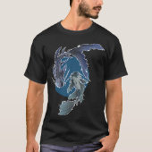青い鯉 Tシャツ (正面)