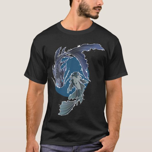 青い鯉 Tシャツ (正面)