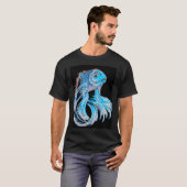 青い鯉 Tシャツ (正面フル)