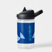 青い鯨漫画キッズウォーターボトル ウォーターボトル (左面)