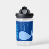 青い鯨漫画キッズウォーターボトル ウォーターボトル (正面)