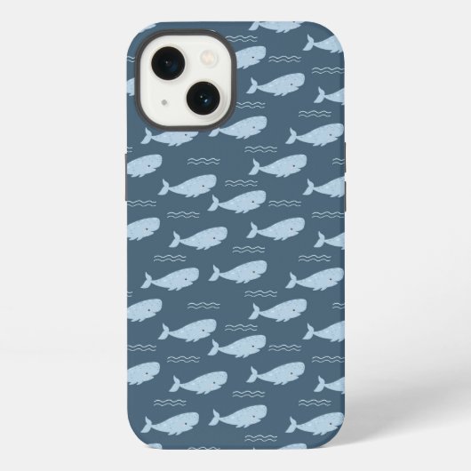 青い鯨 iPhoneケース (裏面)