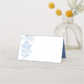 青い鳥がケージを開くグラフィックゲスト座席表 プレイスカード (正面)