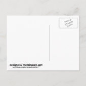 青い鳥が日付を保存する 案内ポストカード (裏面)