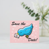青い鳥が日付を保存する 案内ポストカード (スタンド正面)