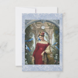 青い鳥で赤い女王 サンキューカード