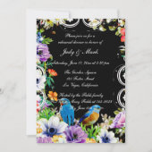 青い鳥と植物性フローラリハーサルディナー 招待状 (正面)