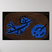 青い鳥のいるかぼちゃ - パウル・クレー 1939 ポスター (正面)