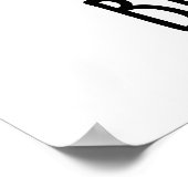 青い鳥のおもしろい動物のパン ポスター (角)