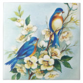 青い鳥のタイル タイル (正面)