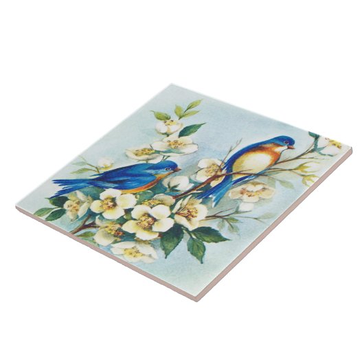 青い鳥のタイル タイル (側面)