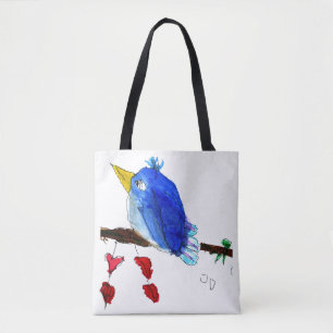 青い鳥のトートバック トートバッグ