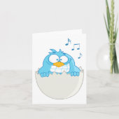 青い鳥のハッチング カード (正面)