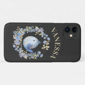 青い鳥のフローラリースiPhone / iPadケース Case-Mate iPhoneケース (裏面(横))