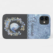 青い鳥のフローラリースiPhone / iPadケース Case-Mate iPhoneケース (裏面(横))